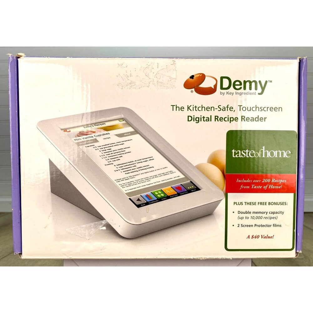 Demy By Key Ingredient Touchscreen Digital Recipe Reader
